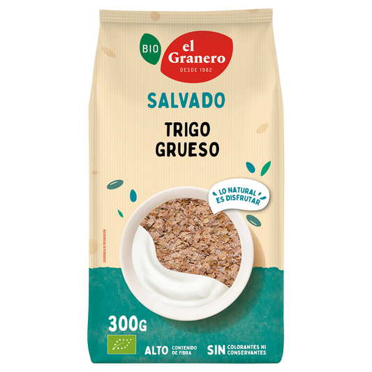 Farelo de Trigo Grosso Biológico El Granero 300 Gramas