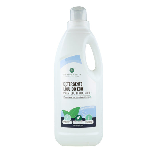 Detergente líquido para roupa Planeta Huerto ECO com aroma natural de roupa limpa, 1,5 litros
