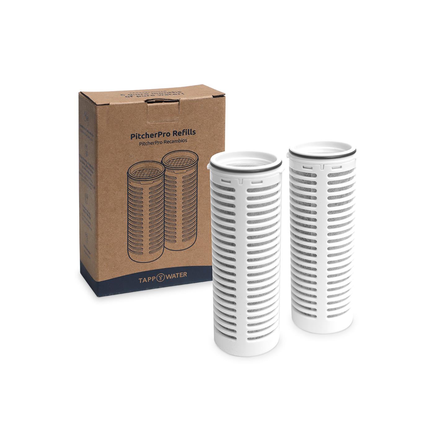 Embalagem de 2 cartuchos para filtro de água PitcherPro Tappwater