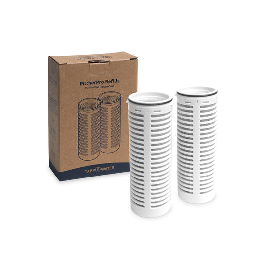 Embalagem de 2 cartuchos para filtro de água PitcherPro Tappwater