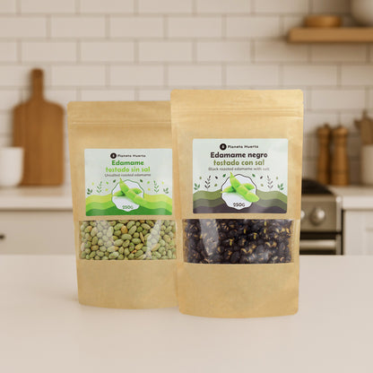 Edamame verde torrado sem sal Planeta Huerto 250 g