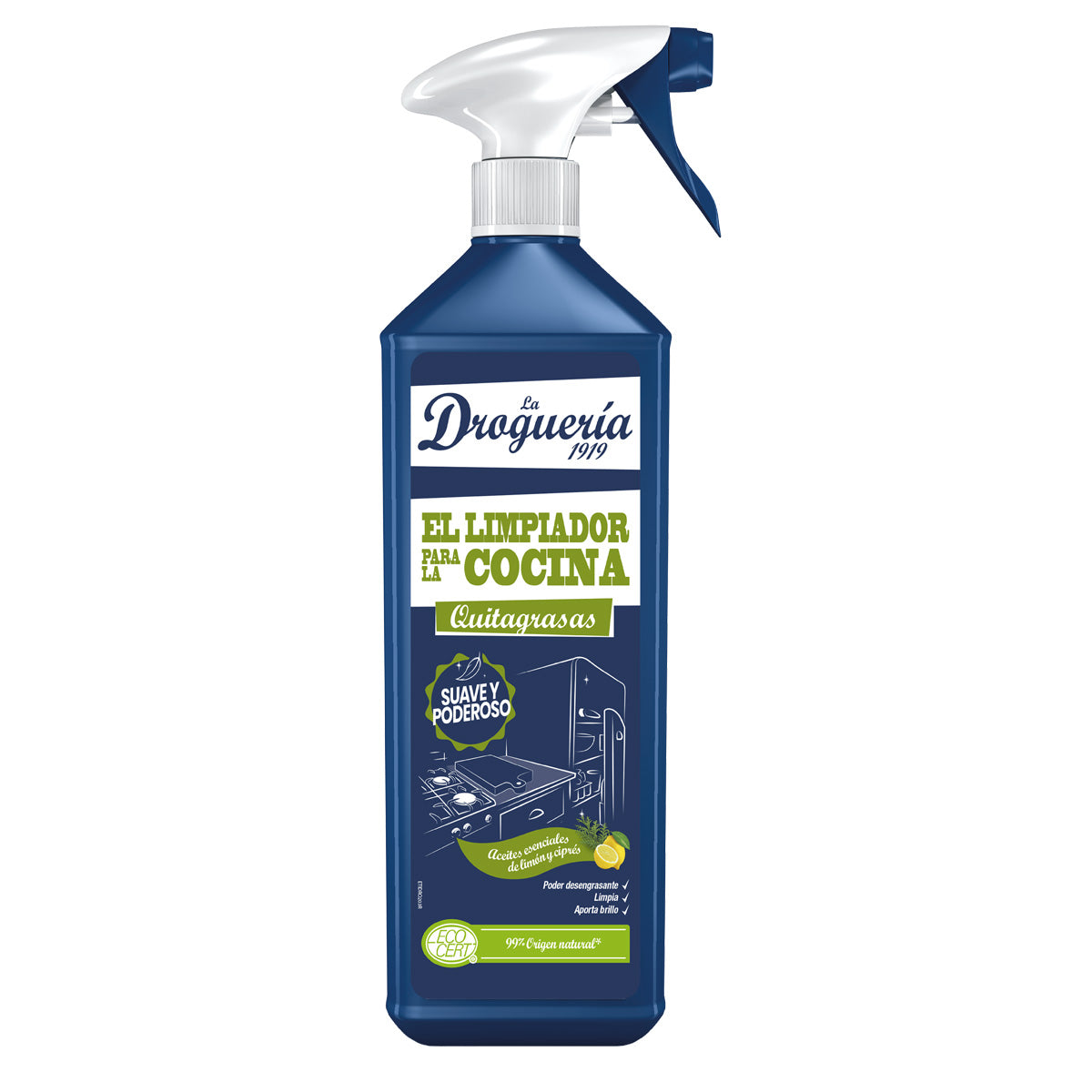 Desengordurante cítrico para cozinha LA DROGUERIA 1919 pistola 750 ml