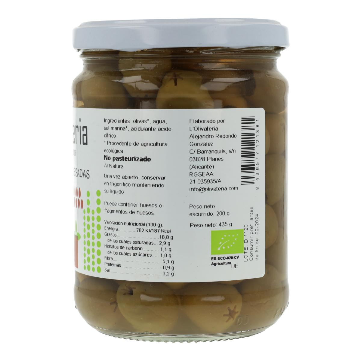 Olivateria Azeitonas Sem Caroço 225G Bio