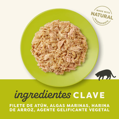 Applaws Cat Can Atum com Algas Marinhas 70g Ração Húmida Natural para Gatos Sem Grão