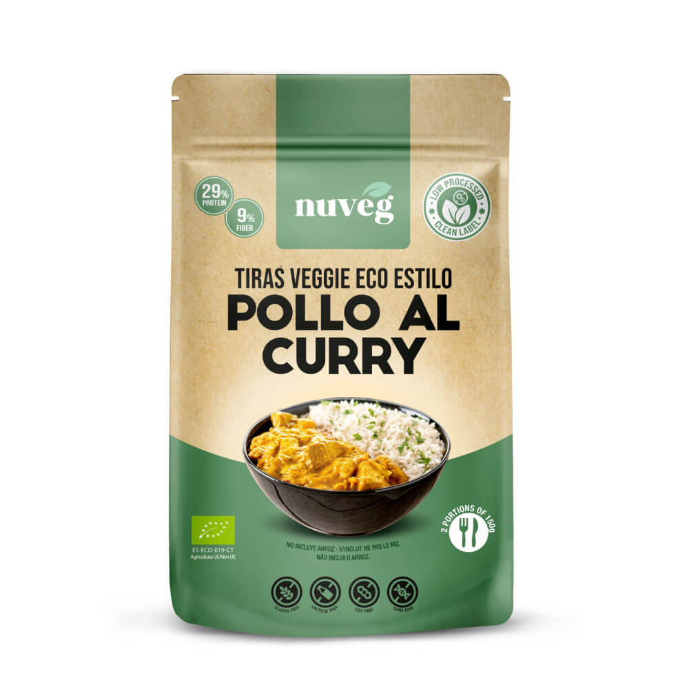 Frango vegetariano Nuveg eco caril 90 g