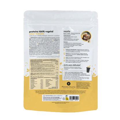 Proteína Vegetal Biológica 76% Banana Planeta Huerto 500 g