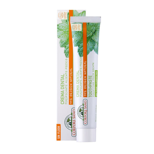 Pasta de dentes purificante Corpore Sano com tomilho, hortelã e manjericão 75 ml