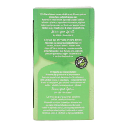 Chá branco biológico Yogi Tea com Aloé Vera, 17 saquetas