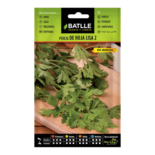 Sementes de Salsa Comum com folhas lisas 2 Batlle