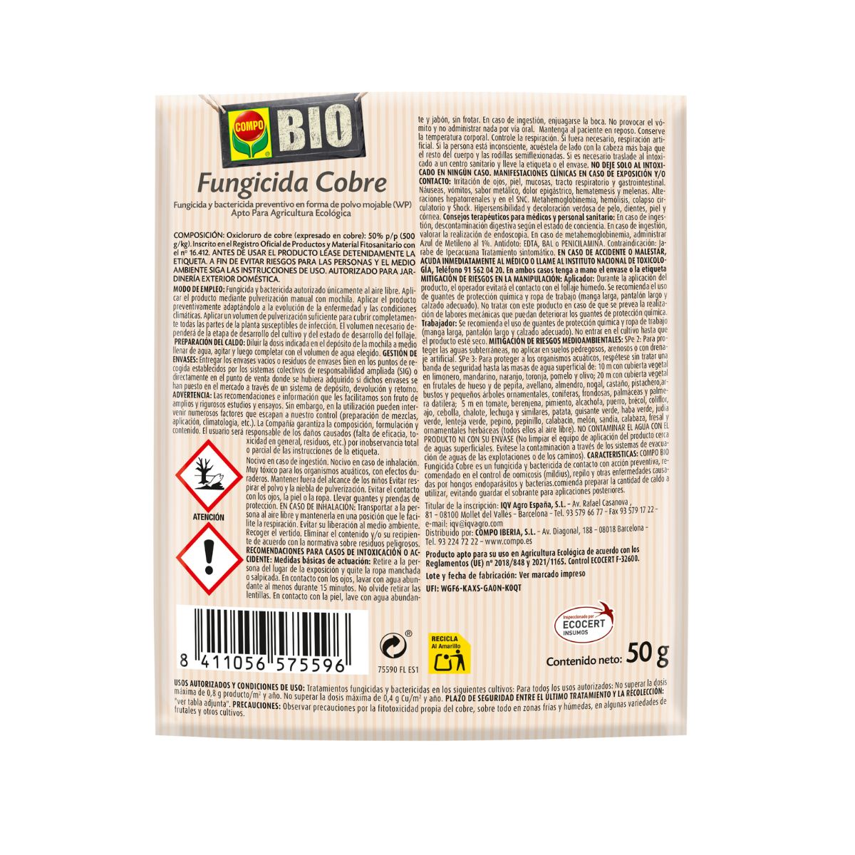 Compo Bio Fungicida de Cobre 250 g