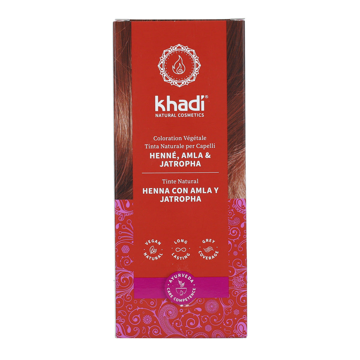 Henna Natural Amla e Jatropha Khadi 100 g