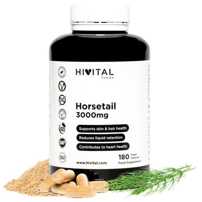 Cavalinha 3000 mg 180 cápsulas vegan Hivital