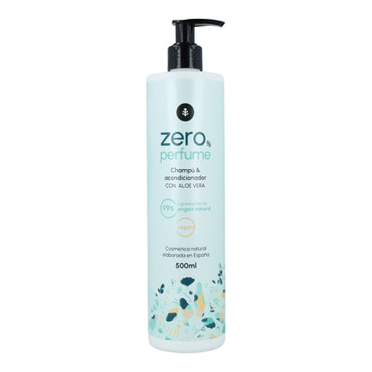 Champô e condicionador suavizantes sem fragrância Planeta Huerto para cabelos normais 500 ml