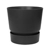 Floreira Elho Greenville Antracite 30 cm com Pires Integrados