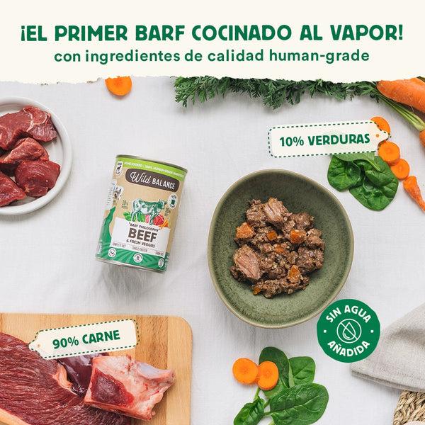 Wild Balance BARF Carne de Novilho Lata para Cães 400g