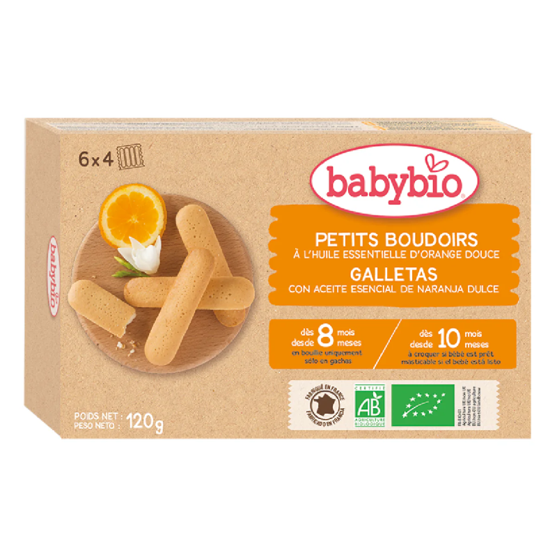 PROMOÇÃO Embalagem com 2 unidades de Bolachas para Dentição Babybio 120g 