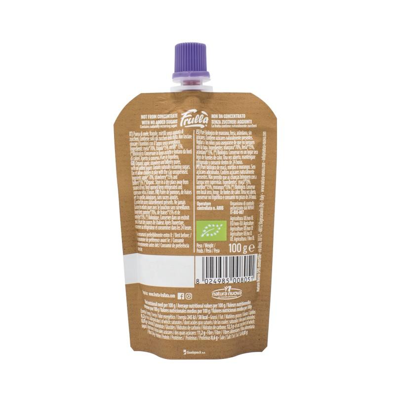 Puré de maçã, mirtilo e morango Doypack Frullà 1 unidade de 100 g