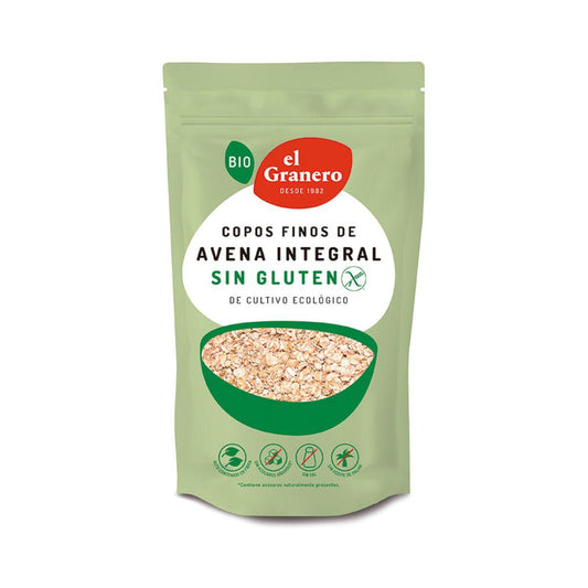 Flocos de Aveia Integrais Biológicos Sem Glúten, 500 g El Granero
