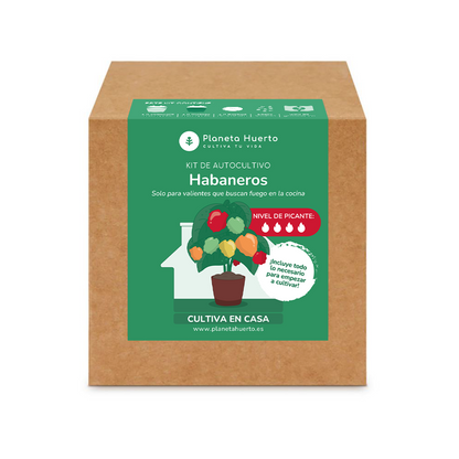 Kit de auto-cultivo Habaneros Planeta Huerto
