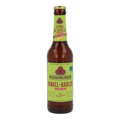 Cerveja de espelta leve sem álcool Riedenburger, 33cl.