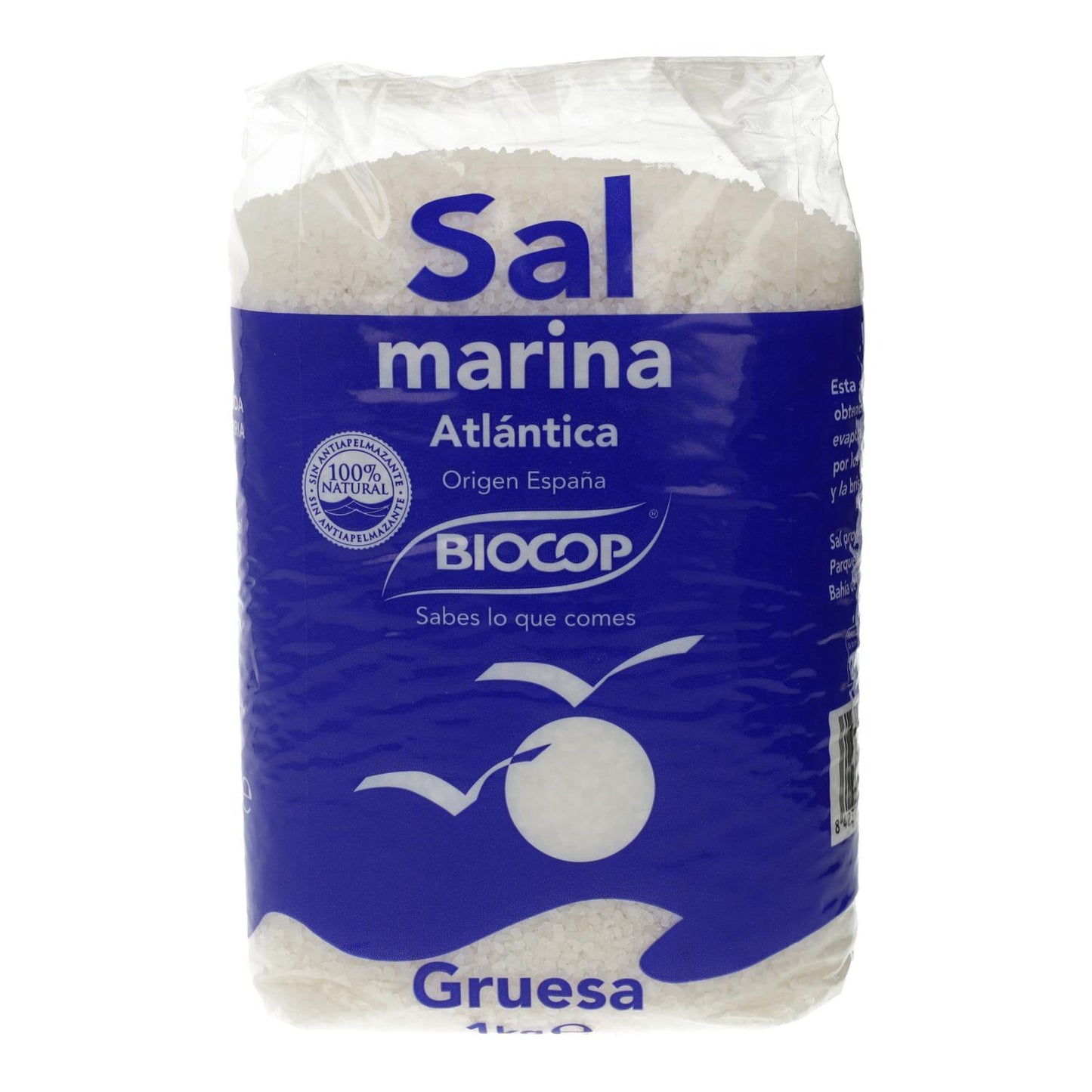 Sal marinho grosso do Atlântico Biocop 1kg