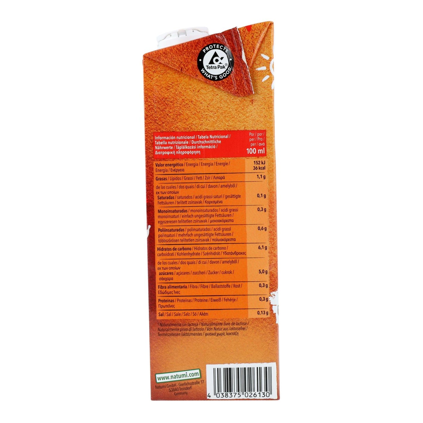 Bebida de Aveia Biológica Natumi 1 L