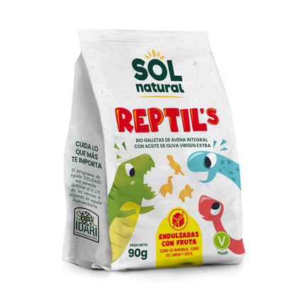 Pack 12x Bolachas Infantis de Aveia e Frutas Bio Sol Natural 90 g
