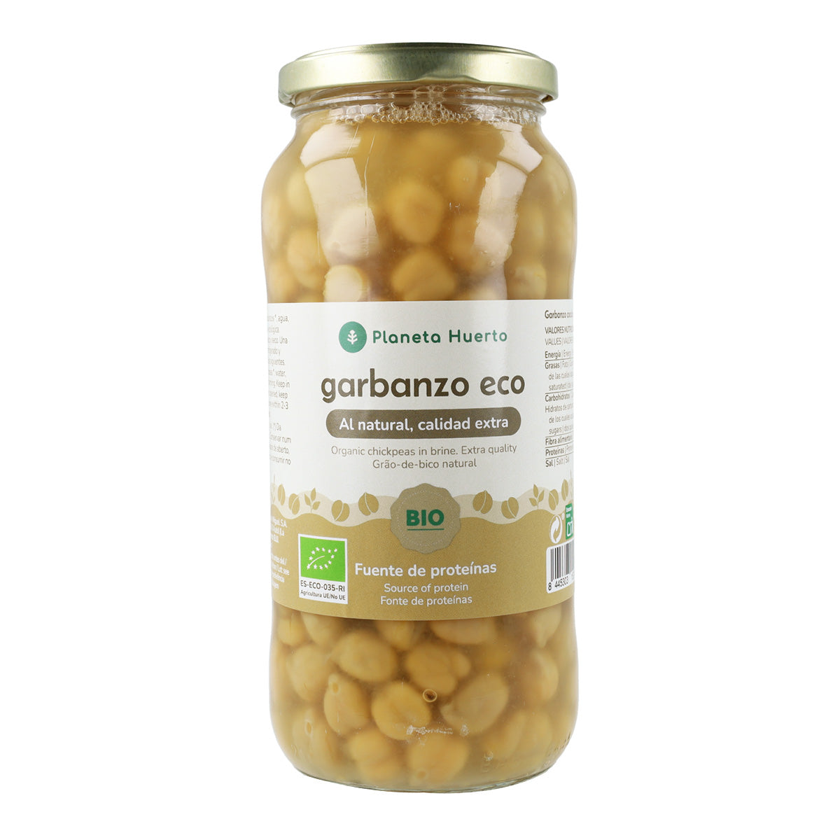 Grão de bico cozido ECO Planeta Huerto 400 g
