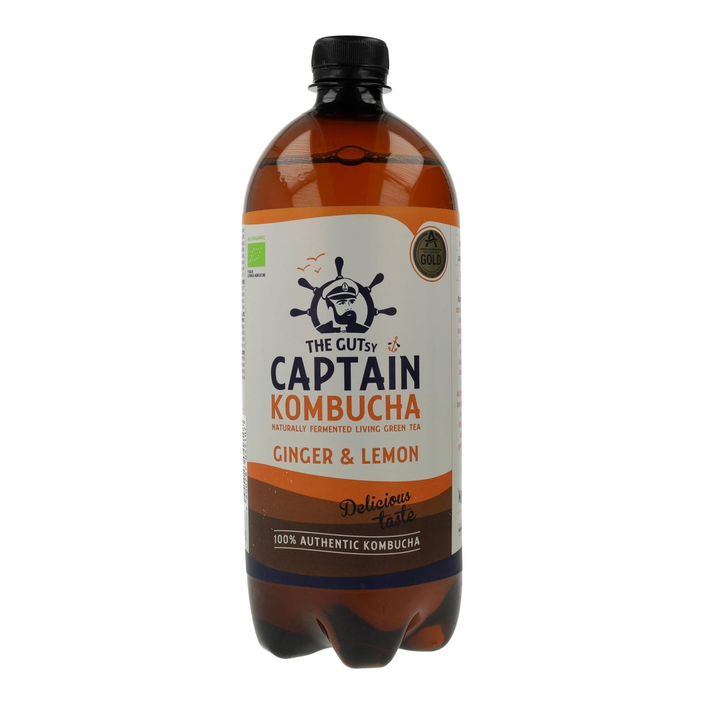 Bebida de Kombucha Biológica de Gengibre e Limão Captain Kombucha 400 ml