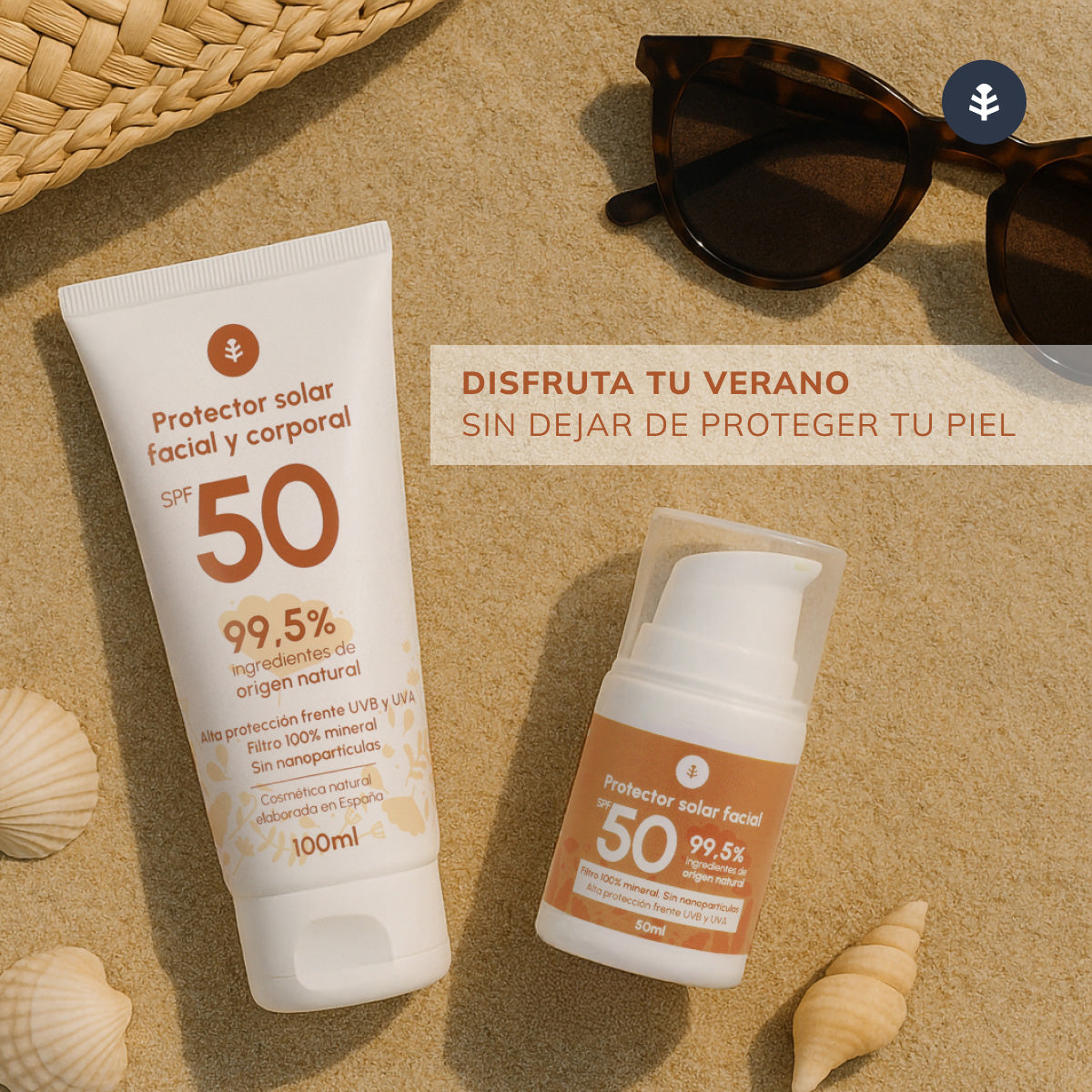 Creme Protetor Solar Facial 100% Mineral Planeta Huerto FPS 50 50 ml