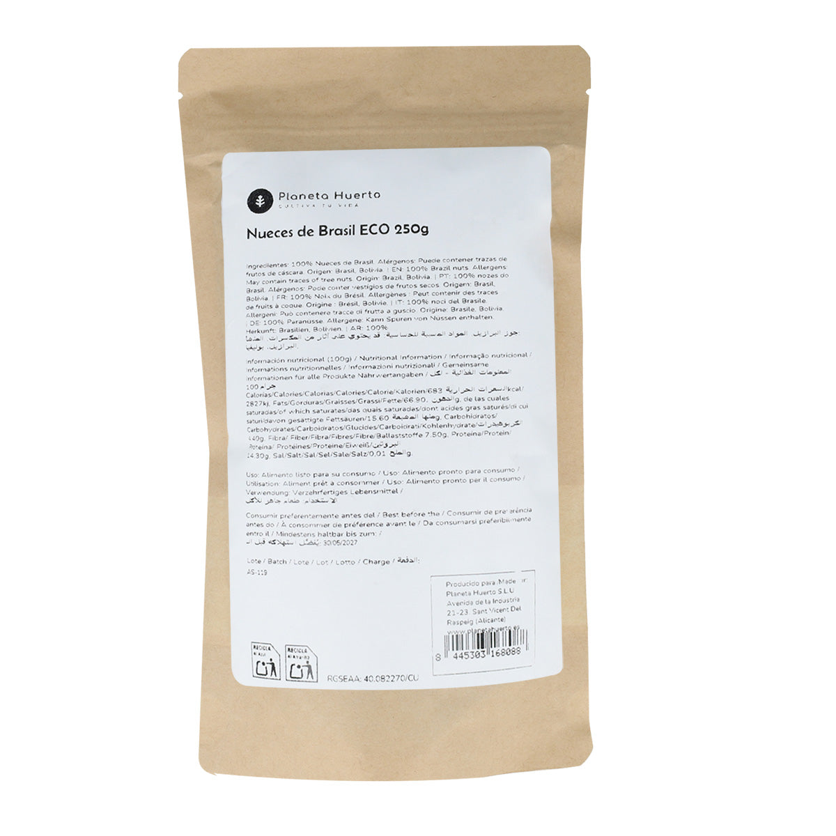 Castanha do Brasil ECO Planeta Huerto 250 g