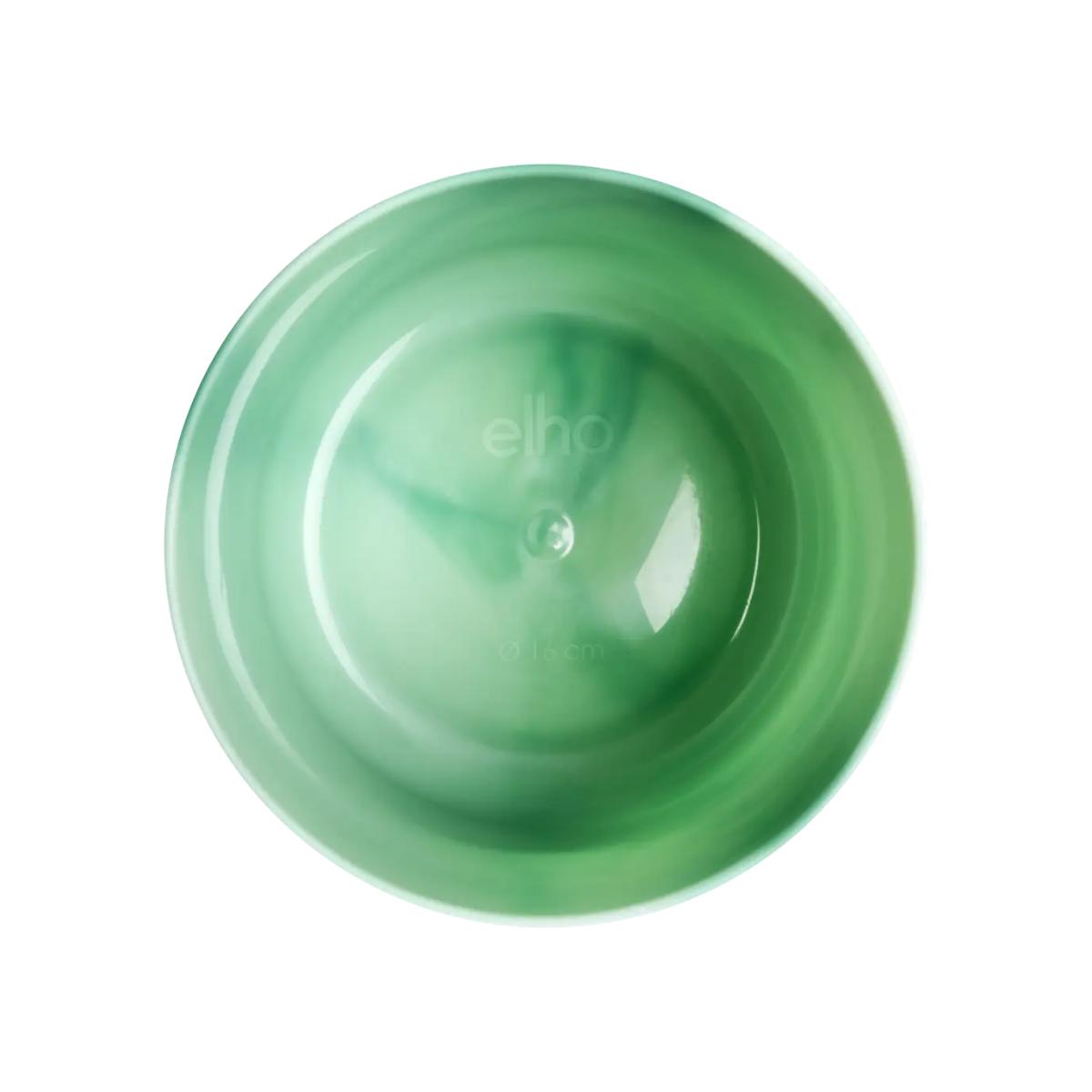 Vaso redondo Ocean Elho reciclado verde Pacífico 18 cm