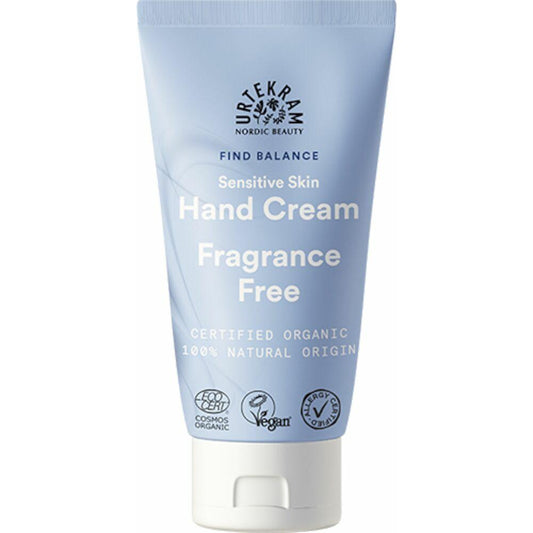 Creme de mãos sem perfume Urtekram, 75 ml