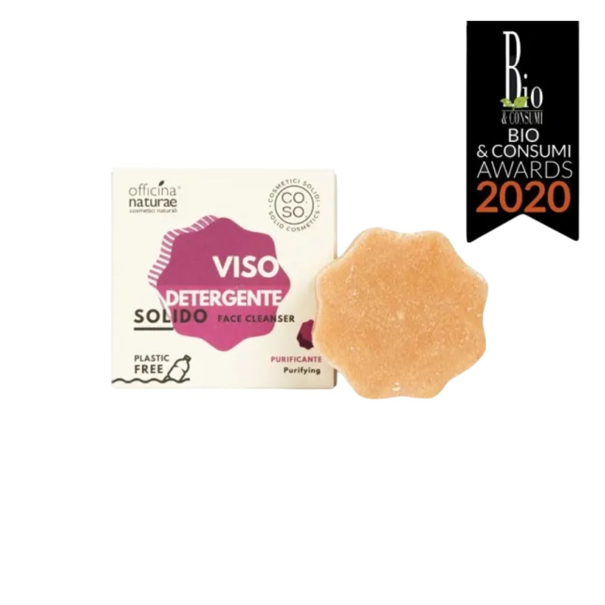 Produto de Limpeza Facial Sólido Purificante Sem Resíduos 64g Ecológico Officina Naturae