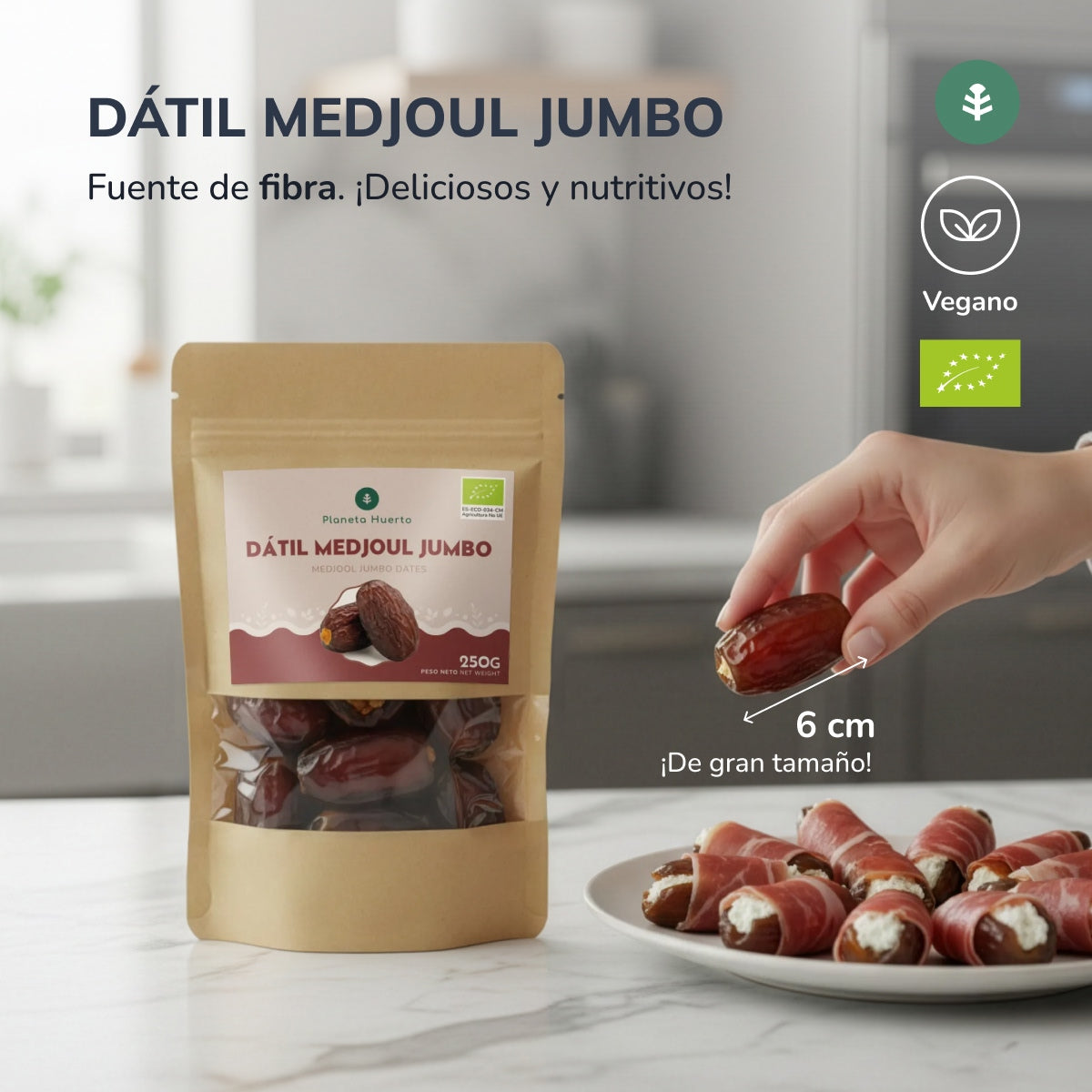 Planeta Huerto jumbo medjoul tâmaras 250 g