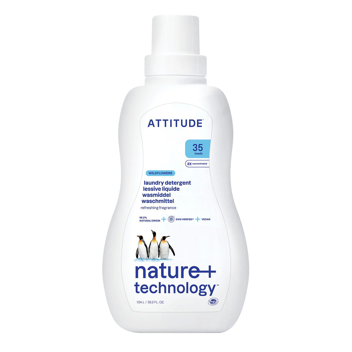 Detergente líquido concentrado para máquina de lavar roupa Wildflowers 35 doses