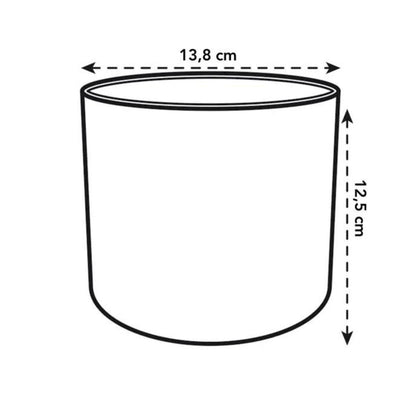 Vaso redondo Ocean Elho reciclado verde Pacífico 14 cm