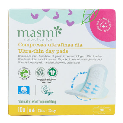 Fraldas Masmi 100% Algodão Ultra, 10 Unidades