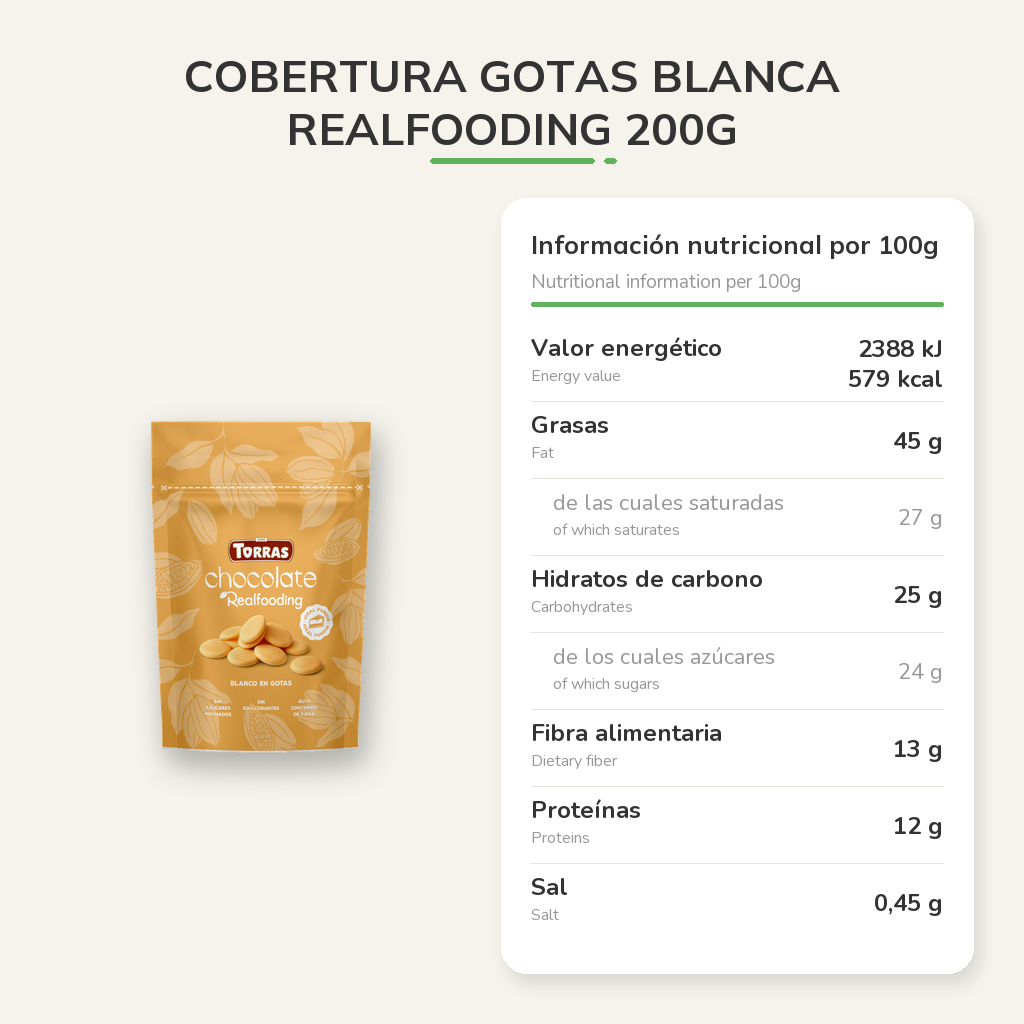 Información nutricional