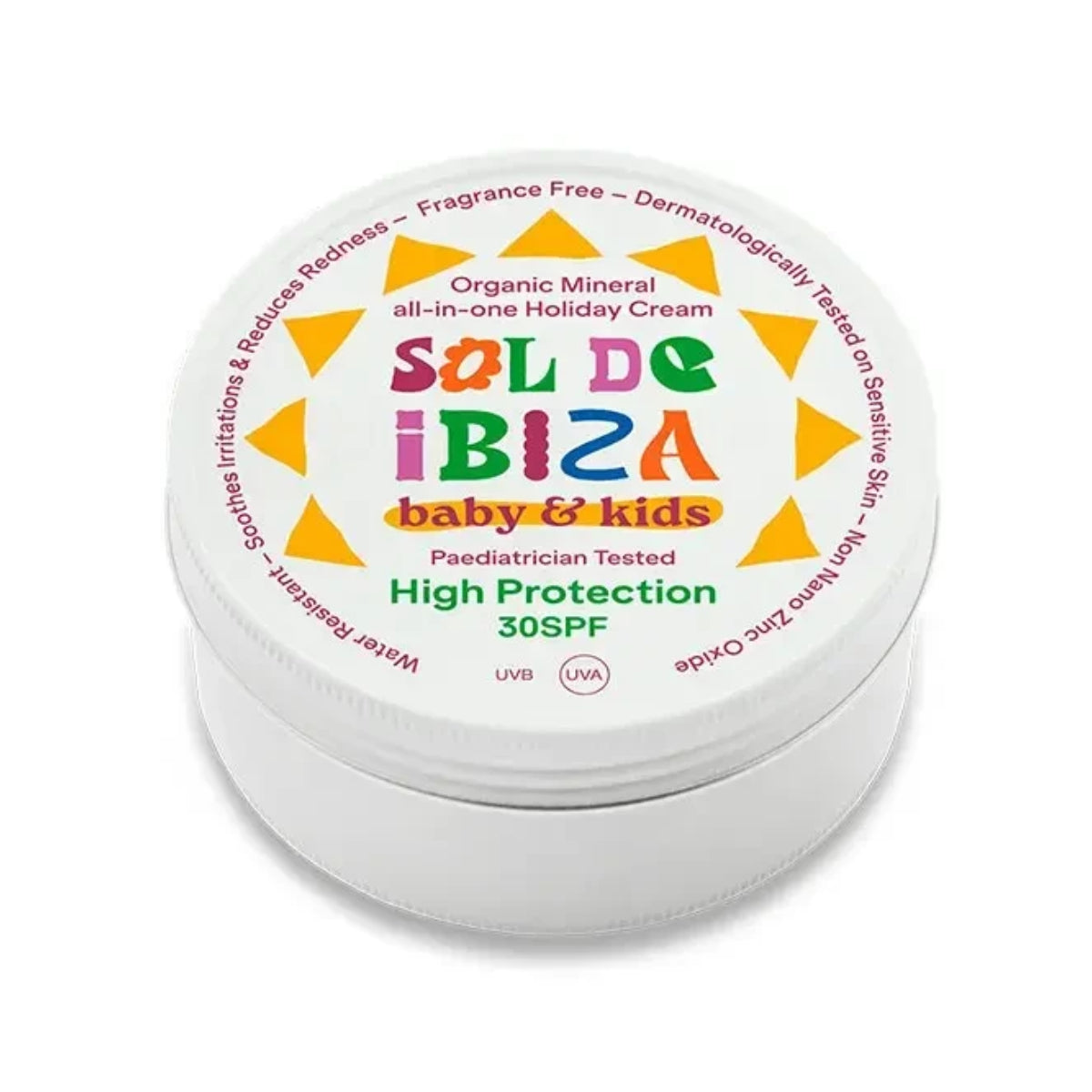 Protetor Solar Tudo em Um - Bebés 0 meses FPS30 Sol de Ibiza BIO 100 gr