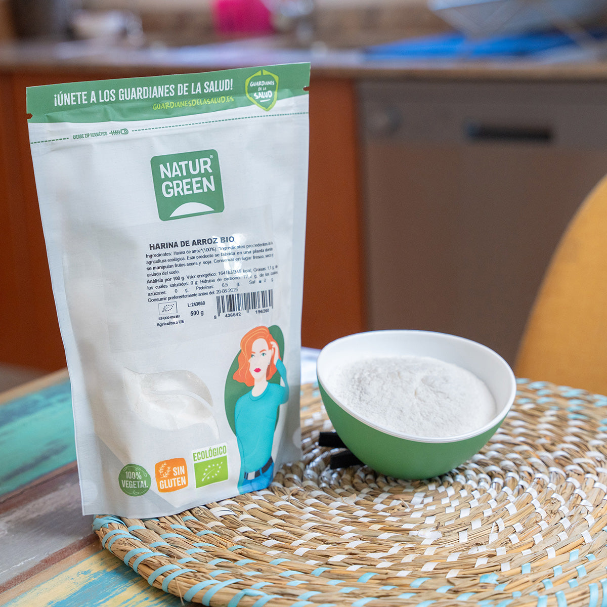 Farinha de Arroz Sem Glúten NaturGreen 500g