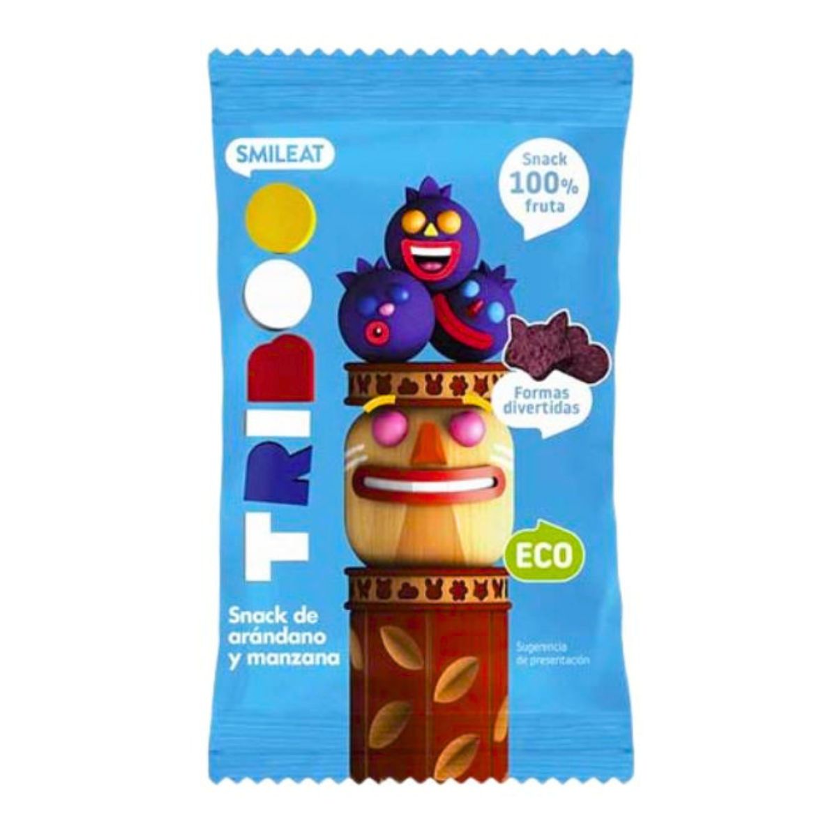 Snack de Maçã e Mirtilo Biológico 25g, Triboo