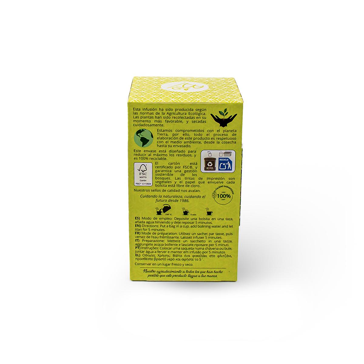 Infusão Orgânica de Verbena-Limão Artemis 20 saquetas