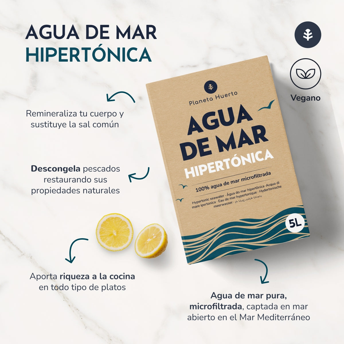 Água do Mar Hipertónica Planet Garden 5 L