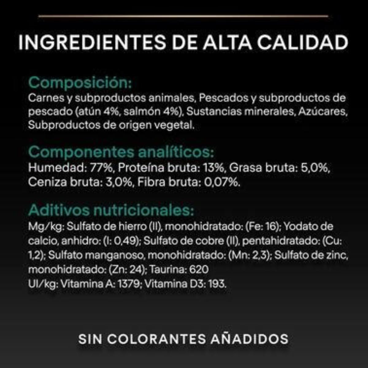 Terrina de Manutenção Esterilizada para Gatos Adultos Pro Plan com atum e salmão Purina lata 12 x 85 g