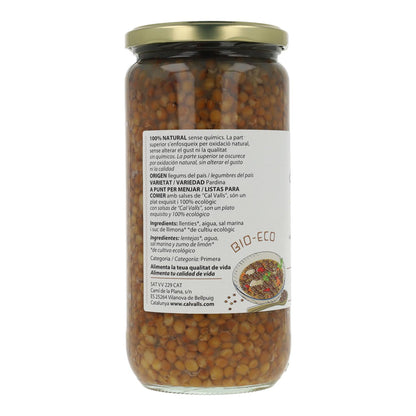 Lentilhas cozidas biológicas Cal Valls 500 g