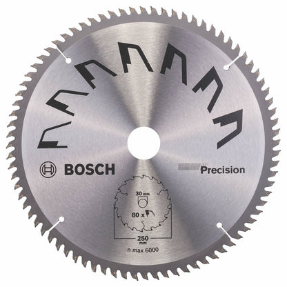 Lâmina de serra circular de precisão Bosch 250 x 30 mm 80 dentes