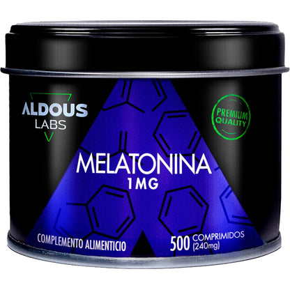 Melatonina Pura, 500 comprimidos. Laboratórios Aldous