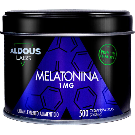 Melatonina Pura, 500 comprimidos. Laboratórios Aldous