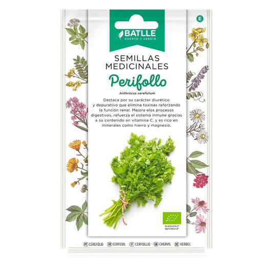 Sementes de cerefólio Batlle orgânicas